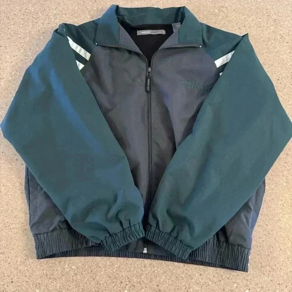 Vintage Perry Ellis America Mens Size Large Bomber Style Jacket Full Zip - Picture 1 of 8